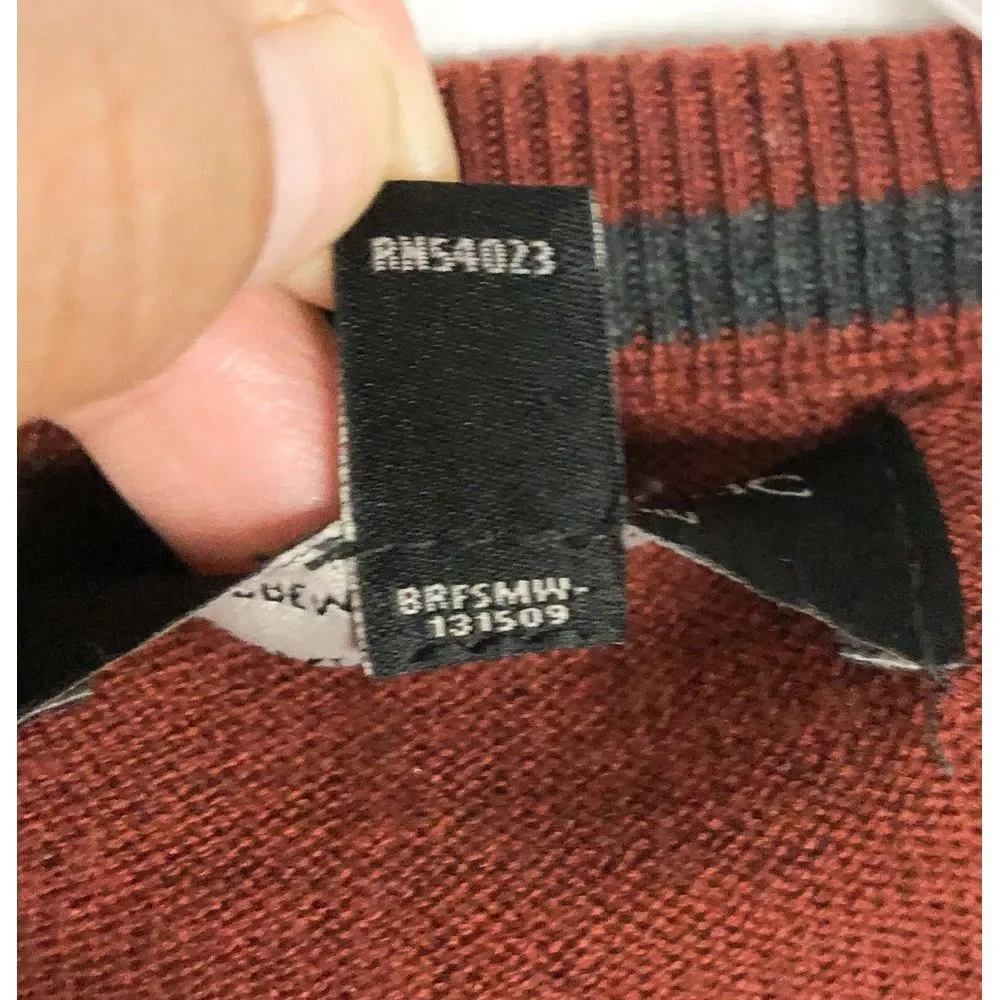 Banana Republic Sweater‎ Mens Brick Premium Luxe Yarn Long Sleeve Knit Size M